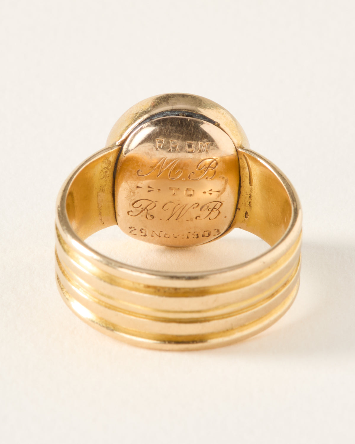 c. 1874 Carnelian Heron Signet Ring