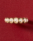 Georgian Half Hoop Pearl Ring