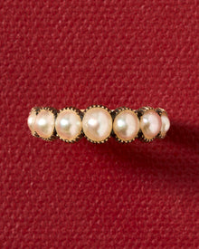 Georgian Half Hoop Pearl Ring