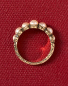 Georgian Half Hoop Pearl Ring