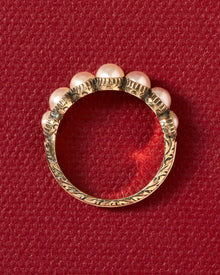Georgian Half Hoop Pearl Ring