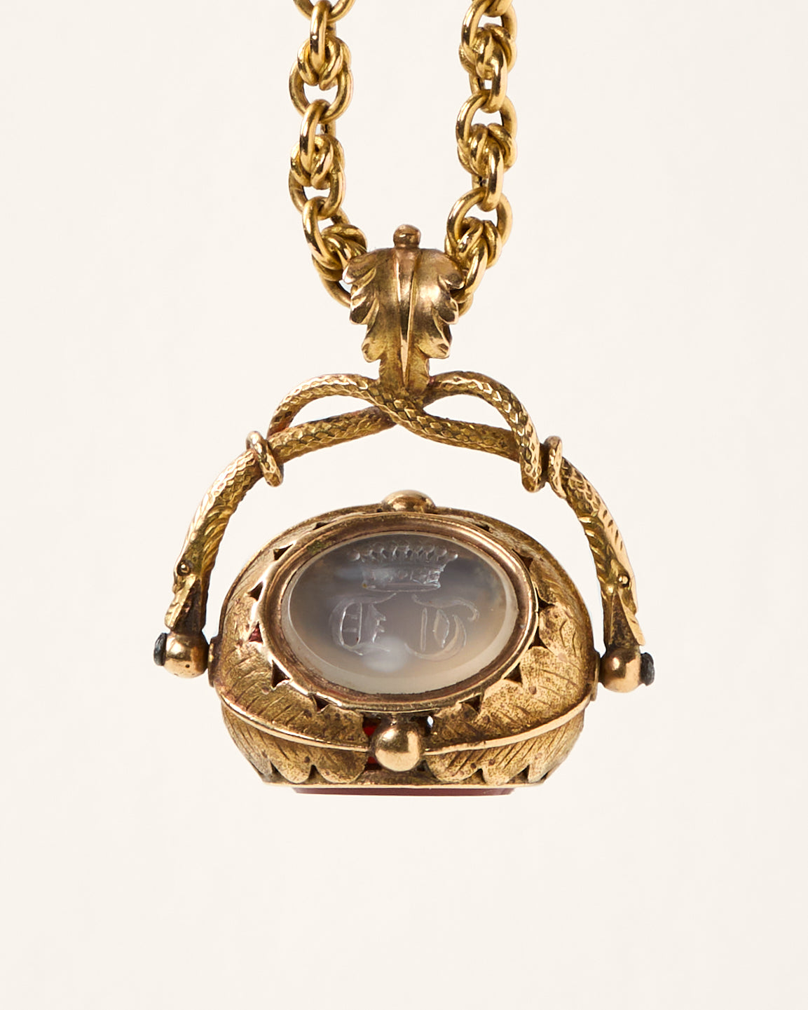 Georgian Triple Swivel Locket Fob