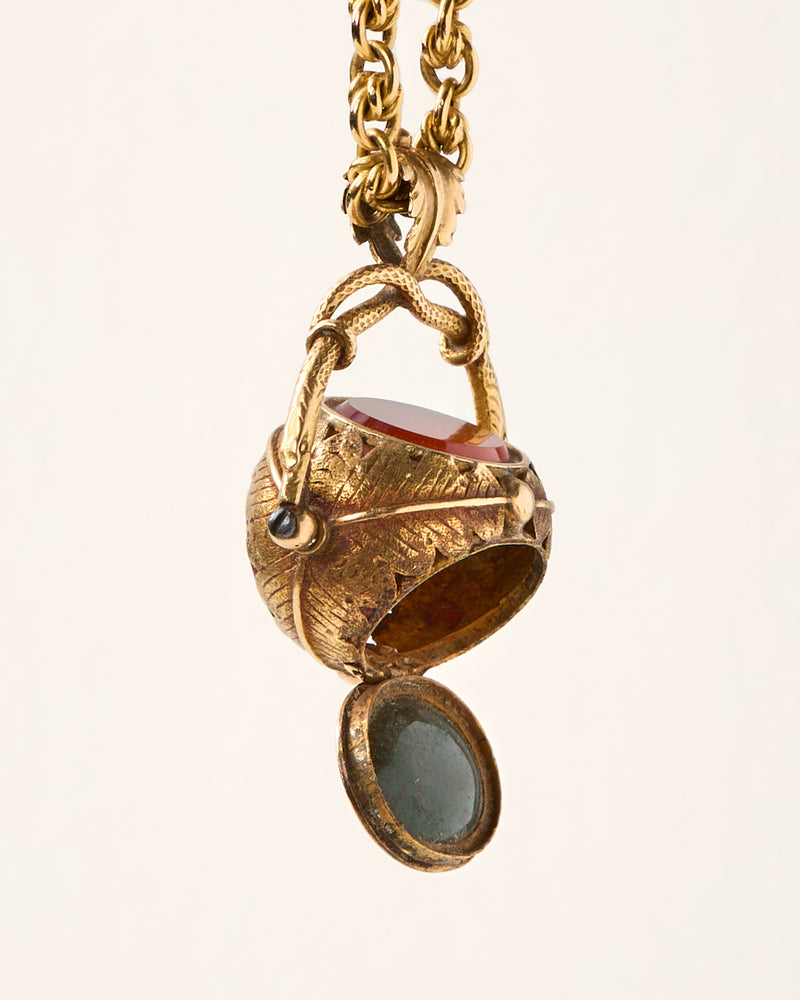 Georgian Triple Swivel Locket Fob