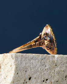 c. 1760 Micro Carved Ship Ring