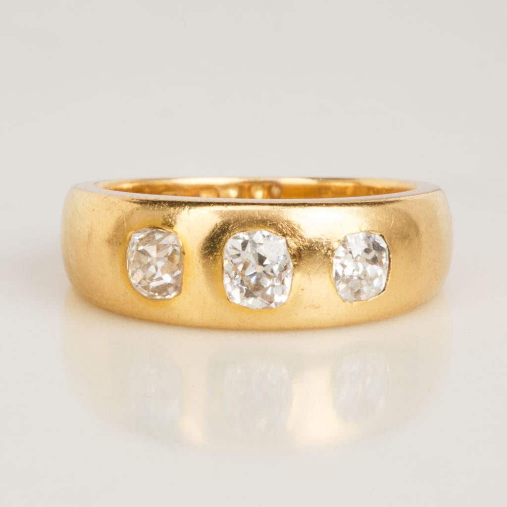 c. 1879 Old Mine Diamond Ring