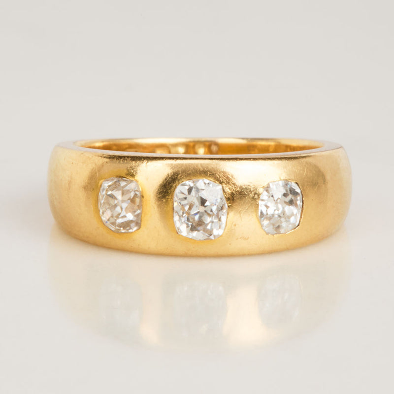c. 1879 Old Mine Diamond Ring