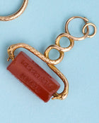 Early Victorian Carnelian Serpent Day of the Week Spinner Fob