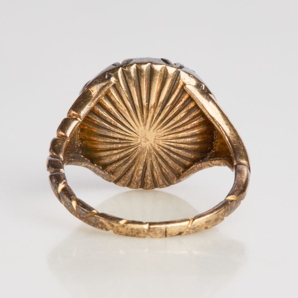 Georgian Diamond Cluster Ring