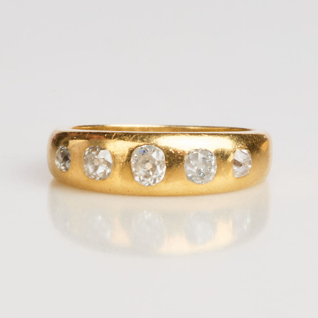 Victorian Old Mine Diamond Five Stone