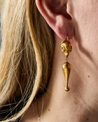 Etruscan Revival Ram Earrings