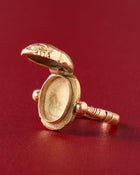 Victorian Scarab Locket Ring