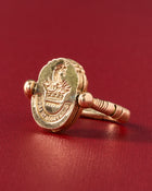 Victorian Scarab Locket Ring