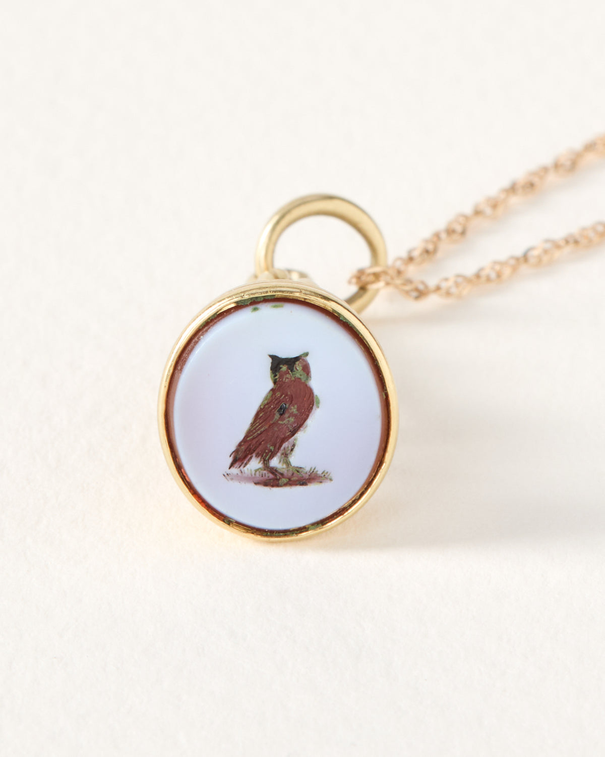 Victorian Era Owl Fob