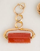Early Victorian Carnelian Serpent Day of the Week Spinner Fob